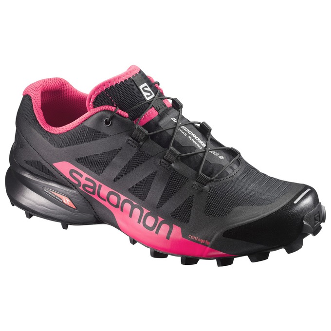 Salomon SPEEDCROSS PRO 2 W Zapatillas Trail Running Mujer - Negras / Rosas - Colombia (89175-YZFA)